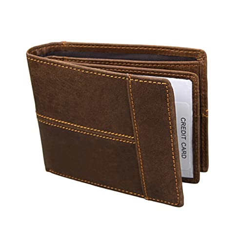 Portefeuille homme cuir mad brown rétro : le cadeau idéal classique et confortable
