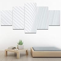 SIGNWIN 5 Panel Canvas Wall Art Abstract Colorful Hallway Industrial Lights Modern Artwork for Home Decorations Ready to Hang - 60