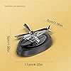 Solar Car Air Freshener - Solar Rotating Car Air Freshener Helicopter | Luxury Alloy Car Fragrance Diffuser Aromatherapy Ornaments for Car Dashboard #4