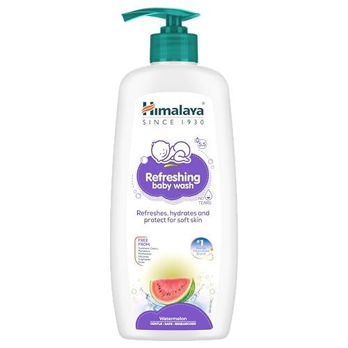 Image of Himalaya Refreshing Baby Wash 400ml | No tears formula |with Watermelon, Neem & Lemon| Keeps baby's skin cool & fresh (Pack of 6)