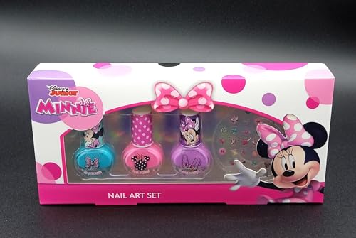 Minnie Set UñAs 3 Esmalt+Pegat - 2
