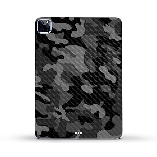Image of MightySkins Carbon Fiber Skin Compatible with Apple iPad Pro 11 inch M2 4th Gen (2022) Full Wrap Kit - Black Camo | Protective, Durable Textured Carbon Fiber Finish | Easy to Apply | Made in The USA