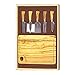 Marietti 1903CL 5 coltelli da parmigiano e tagliere con scatola di legno