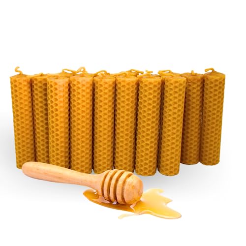 16 PCS - Candele di Miele d'Ape per Rituali 100%