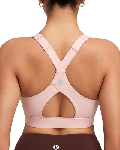 Image of RUNNING GIRL Sports Bra for Women High Support, Molded Cup High Impact Sports Bras with Sewn in Pads Workout Running Bra