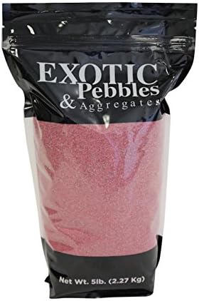Exotic Glass Exotic Pebbles Pink Decorative Sand, 5 lb