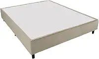 Cama Box Base Casal Queen 1,58m Bege Suede