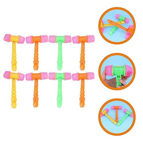 ibasenice 8 Pçs Martelo Martelar Martelo De Plástico Martelo De Carnaval Estridente Com Apito Som De
