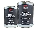 GlobMarble High Performance Floor Sealer (VOC Compliant) Polyurethane Floor Coating GU-20S 1.5 Gal.Kit (Solvent Based) Satin Finish