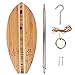 Tiki Toss Ring Toss Game for Adults - Hawaiian Edition - Deluxe, Outdoor or Indoor, Hook and Ring Games with 5 Foot Telescoping Pole and String