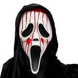 Shengruili Halloween Ghostface Maske,Scream Maske für Kinder Erwachsene,Scream...