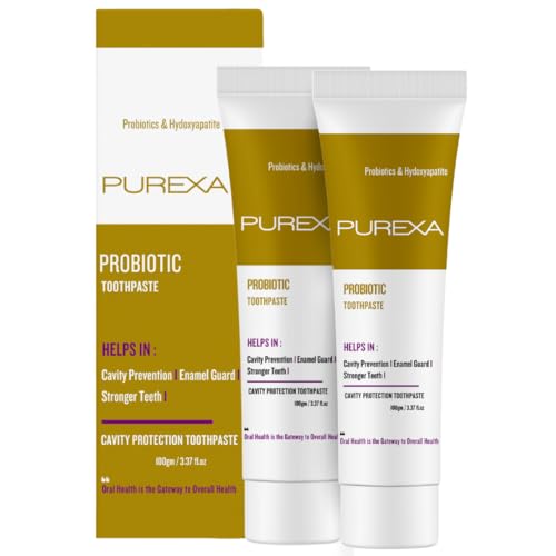 Image of Probiotic Toothpaste Pack of 2 | Dual Oral Microbiome Support | Good Bacteria Formula for Fresh Breath | Reduces Plaque & Harmful Germs | Strengthens Gums & Enamel Daily