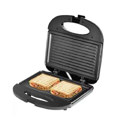 D LC 2 Slice Non-Stick Sandwich Grill 750w Sandwich Maker & Panini Presses With Handle Locking System Indicator Light overheat Protection Black DLC-38259