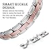Wearlizer RoseGold Silver Compatible with Apple Watch Band 38mm 40mm 41mm Women Rhinestone for iWatch SE 2-Tone Stainless Bling X-Link Wristband Sleek Bracelet for Series Ultra/SE/10/9/8/7/6/5/4/3/2/1
