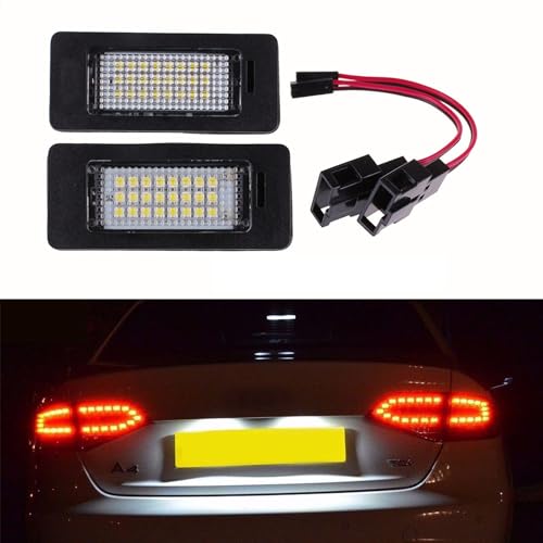 Luci LED Per Targa Audi A1 A4 A5 A6 Q5 - 6000K, 24 SMD, Plug & Play - Compatibile Con VW Golf E Passat - Foto 7