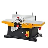 Small Woodworking Electric Bench Planer Machine 6 Inch Wood Jointer 1800W Woodworking Planer, for Wood and Bamboo