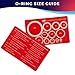 Ultimate O-Ring Kit: 60 O-Rings in Scuba Specific Sizes,O-Ring Size Guide & Premium Brass Picks