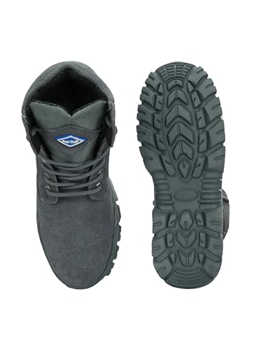 Image of Eego Italy Men's Genuine Leather Troop Aerolite 7.0 Military & Tactical Boot (Green) with Steel Toe Insert