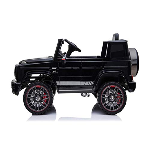 ES-TOYS Kinderfahrzeug - Elektro Auto Mercedes G63 AMG - Lizenziert - 12V7AH Akku,2 Motoren- 2,4Ghz Fernsteuerung, MP3… – Bild 6