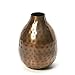 Hosley Set of 3 Metal Bud Vases - Your Choice of Colors. 4.5 Inch High. Ideal Accent Piece for Coffee and Side Tables as Well as Dried Floral Arrangements (3-Antique Bronze Finish)