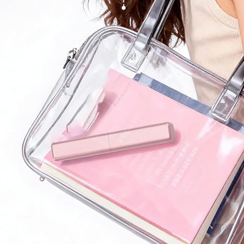Plancha de pelo mini inalámbrica recargable USB rosa miniatura 4