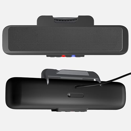 Image of Cyber Acoustics USB & Bluetooth Speaker Bar (CA-2890BT) - USB Powered Speaker with Speakerphone for PC and Bluetooth to Simultaneously Connect to Smartphones, Clamps to Monitor, Convenient Controls