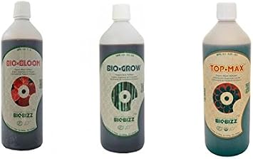biobizz bio bloom 1 litre & biobizz bio grow 1 litre & biobizz top max 1 litre
