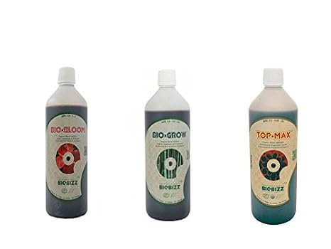 biobizz bio bloom 500ml & biobizz bio grow 500ml & biobizz top max 500ml
