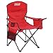 Coleman Portable Camping Chair with 4-Can Cooler, Cushioned Seat & Back with Side Pockets & Cup Holder, Carry Bag Included, Great for Camping, Tailgating, Firepits, Patio, & More