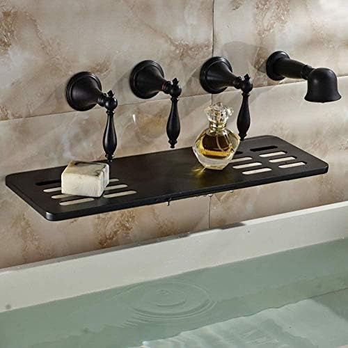Robinet bec cascade mural en bronze pour optimiser l'espace évier ou baignoire