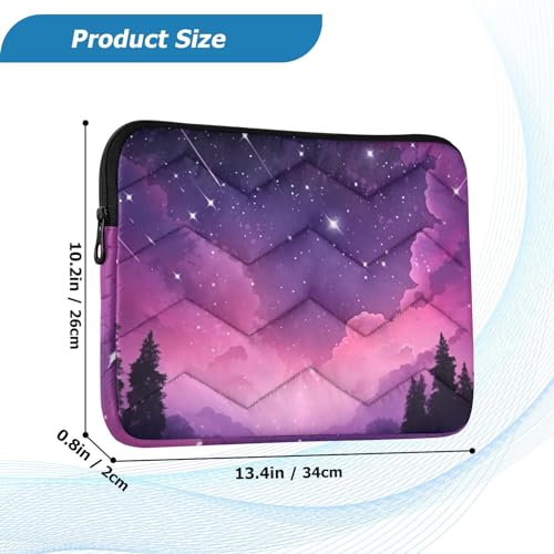 Funda para portátil 13-14 pulgadas resistente al agua morada miniatura 3