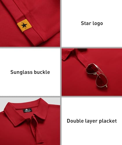 Image of ZITY 3 Pack Mens Golf Polo Shirts Short Sleeve Business Casual T-Shirts