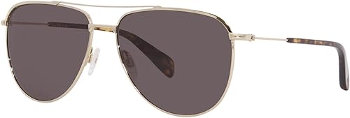 Rag & Bone Gafas de sol 1050GS - Lgh Gold Grey Aviator 2.323 in Nuevo y Auténtico