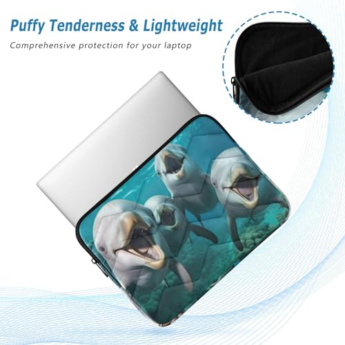 Funda impermeable para laptop de 13 a 14 pulgadas con diseño de delfines miniatura 5
