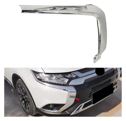Spoiler pare-chocs avant Mitsubishi Outlander chrome droit central 16-21