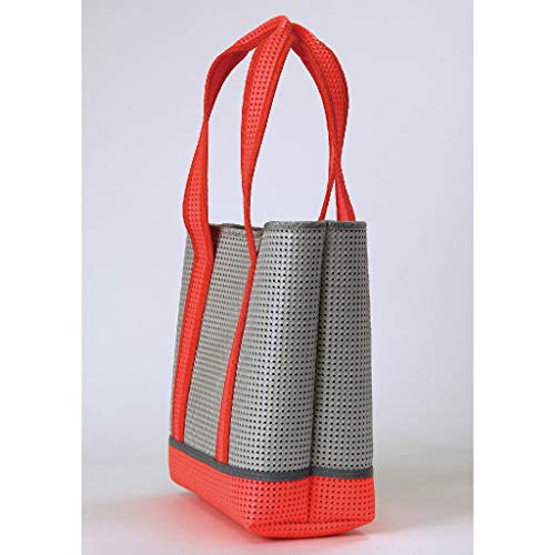 Time-Concept-EVA-Resin-Lightweight-Mesh-Shape-Tote-Bag-Neon-Orange-With-Reflective-Tape-Travel-Beach-Carry-On 41yCCA2GfoL