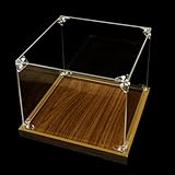 MJKQ9 ショーケース 卓上 ディスプレイケース ナチュラル 展示ケース 50x10cm*25cm 収納ボックス 透明アクリル フィギュア収納 ホビー用 小物整理 収集品 商品展示 インテリア 防塵 防湿 防虫 コレクションボード 収納ケース