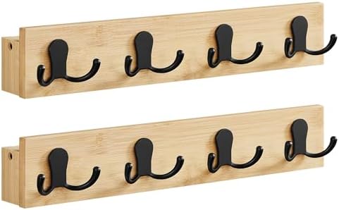 Amazon.com: SONGMICS Set of 2 Coat Racks Wall Mount, Coat Hooks Wall ...