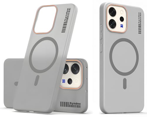 DL3 Mobilak Case Back Cover for VIVO V70 5G/VIVO V70 Elite 5G, Sleek Frosted Translucent Back Only Compatible with Wireless Magnetic Accessories | Anti-Scratch Shockproof Phone Case (Gray)