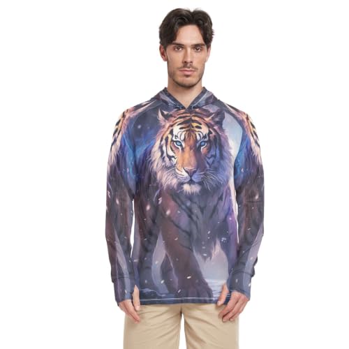 Rash guard tigre orange homme protection UPF 50+ contre le soleil