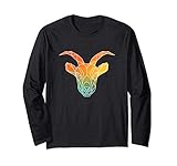 Photo Gallery goat silhouette watercolor gift maglia a manica Photo Gallery goat silhouette watercolor gift maglia a manica