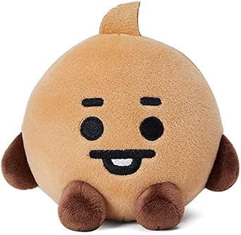 Blue Aura Bts Plushies Toy Shooky 18CM Big Size BT21 Sitting Soft Toy (Shooky 18cm Plush)