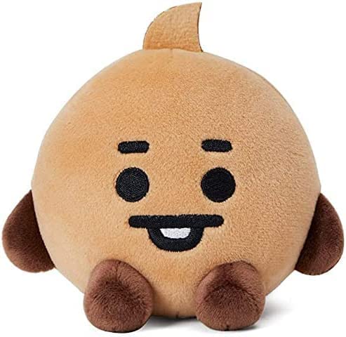Blue Aura Bts Plushies Toy Shooky 18CM Big Size BT21 Sitting Soft Toy (Shooky 18cm Plush)