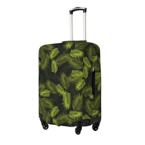 Tropical Palm Leaves Fern Leaf Print Luggage Cover Washable Elasticated Suitcase Covers TSA Approved Stylish Dust and Scratch Resistant Case Protector for Kids and Adults2
