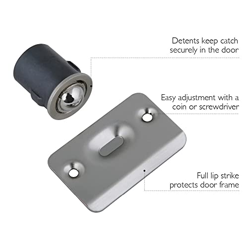 Design House 204784 Drive-In Ball Catch, Satin Nickel, 1-Pack #TOP1