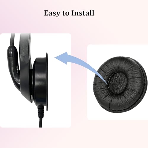 Mousse casque Plantronics HW510 usée ? Pack de 10 coussinets 50mm