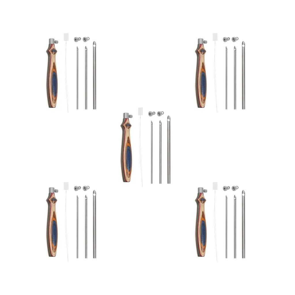 5 Zestaw igieł do dziurkowania DIY Craft Craft dziurkacz igła do przędzy hobbystycznej 5 mm/3,5/2,5 mm