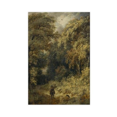 Peinture vintage de paysage de chasseur anglais pour votre salon