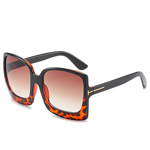 Lunettes de soleil femmes surdimensionnées grand cadre dégradé UV400