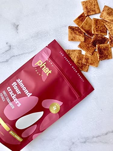 Real Phat Foods Cinnamon Almond Flour Crackers By Real Phat Foods - Low Carb, Gluten-Free Keto Snack thumb #2